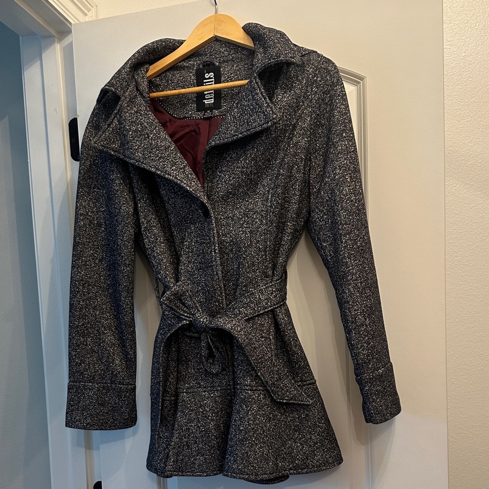Halogen Charcoal Trench Coat